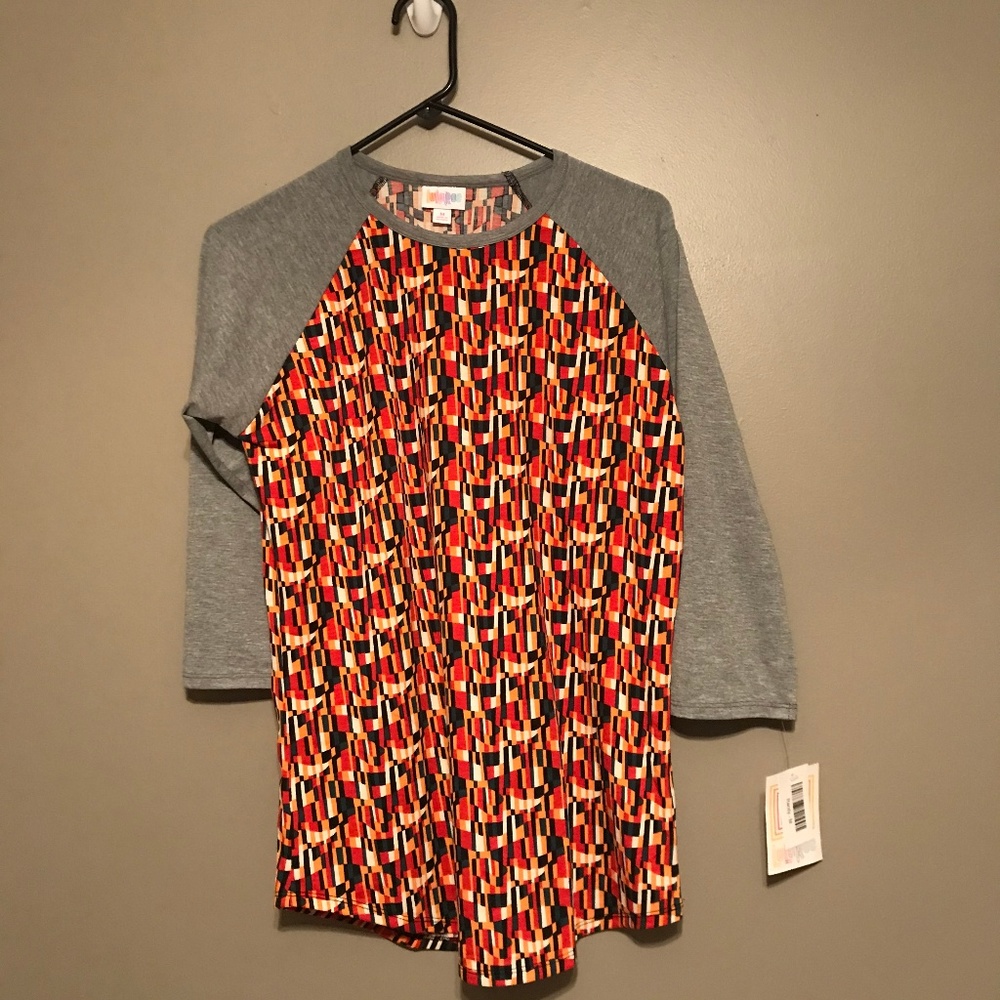 NWT LuLaRoe Randy M Medium  Multi-Color with Gray
